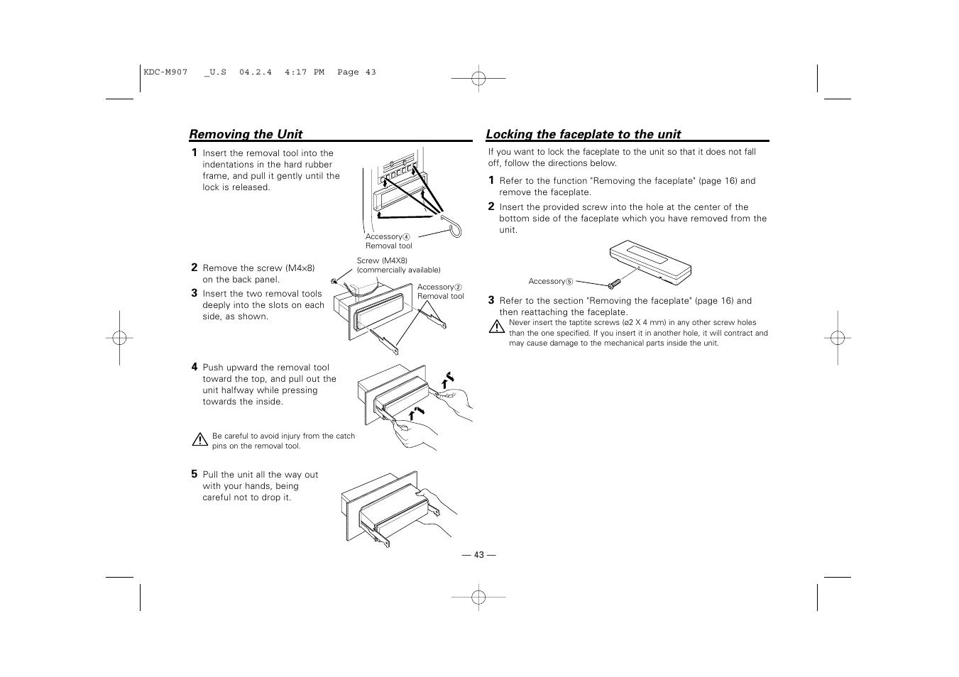 Kenwood KDC-PSW9521  EN User Manual | Page 43 / 52