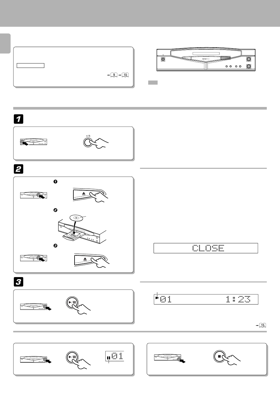 Normal play (track mode), Playing tracks in order from track no. 1, Preparation | Kenwood D-S300 User Manual | Page 12 / 28