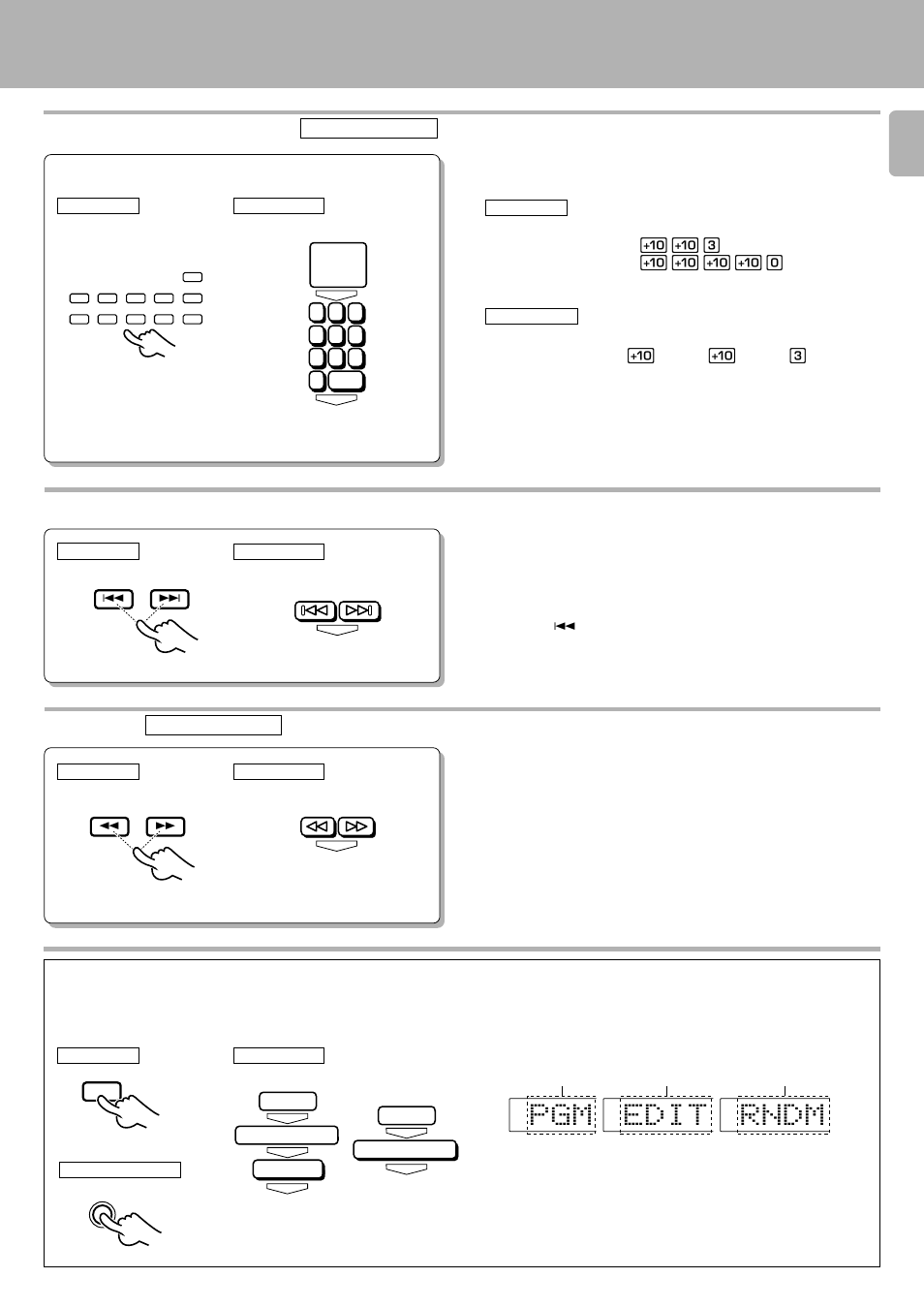 Playback from desired track, Skipping tracks, Searching | What is the “normal play track mode, Normal play (track mode) | Kenwood D-S300 User Manual | Page 13 / 28