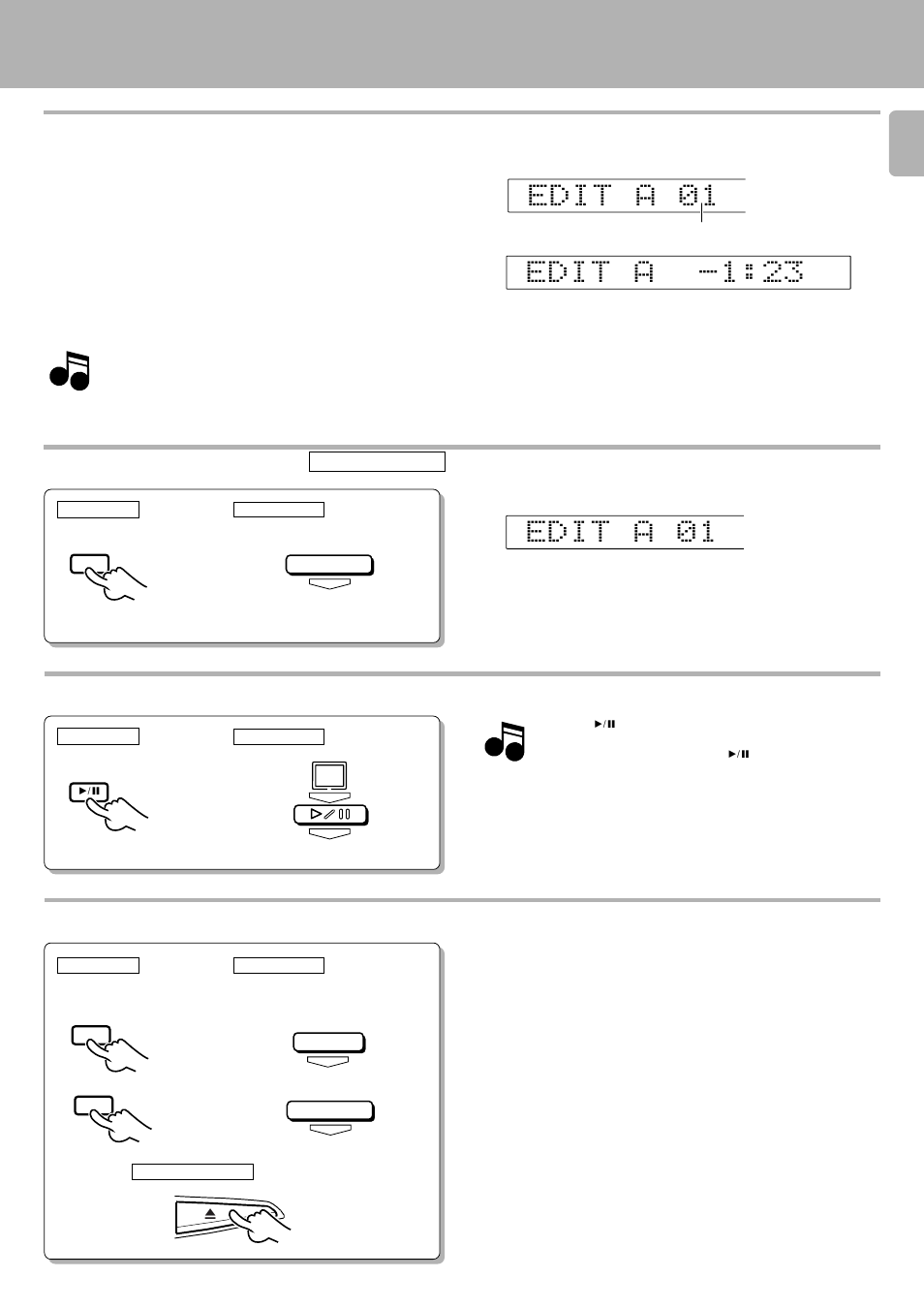 The cd contents are edited as follows, To check the edited contents, Playing or recording the edited contents | To clear the edited contents | Kenwood D-S300 User Manual | Page 21 / 28