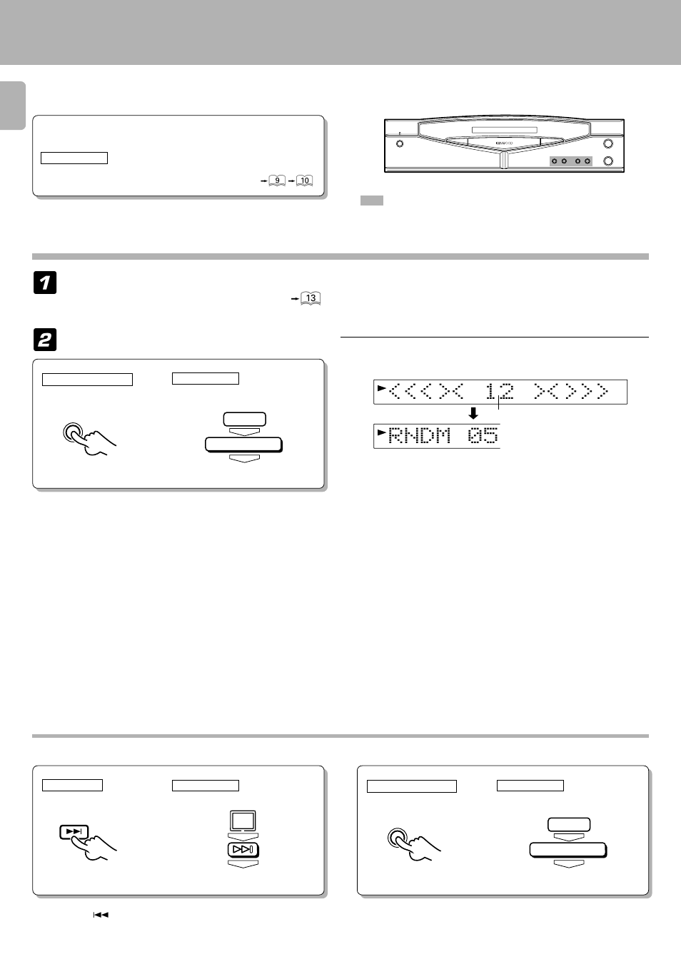 Playback in a random order (random playback), To cancel random playback, Preparation | Kenwood D-S300 User Manual | Page 22 / 28