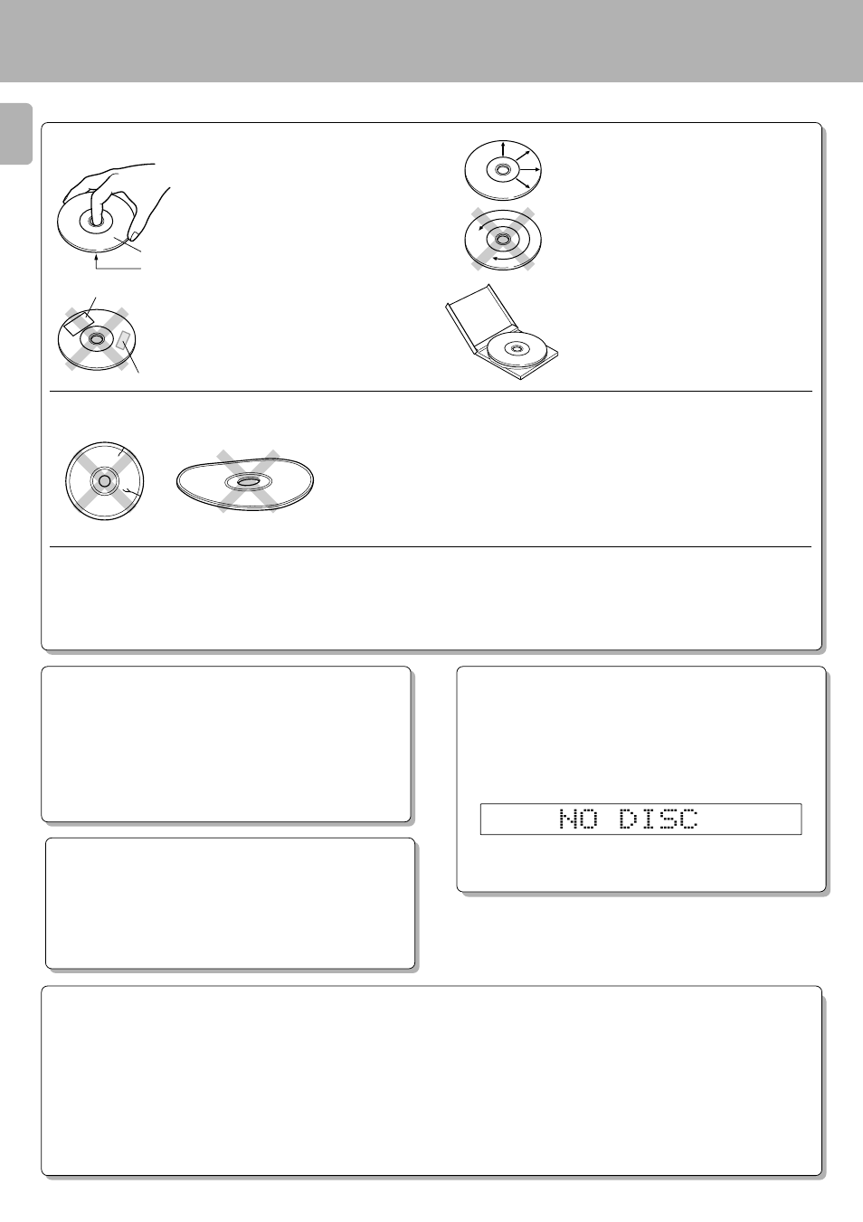 Maintenance, Caution on disc used, Disc handling precautions | Cd accessories, Cleaning | Kenwood D-S300 User Manual | Page 24 / 28