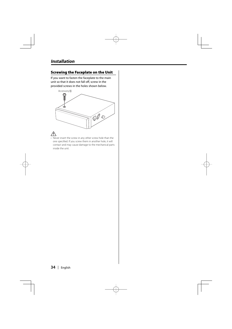 Installation | Kenwood KDC-MP4029G User Manual | Page 34 / 40