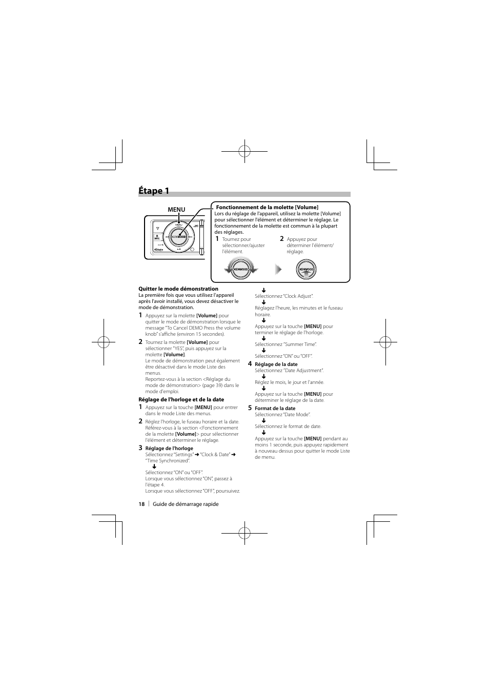 Étape 1 | Kenwood KIV-BT900 User Manual | Page 18 / 48