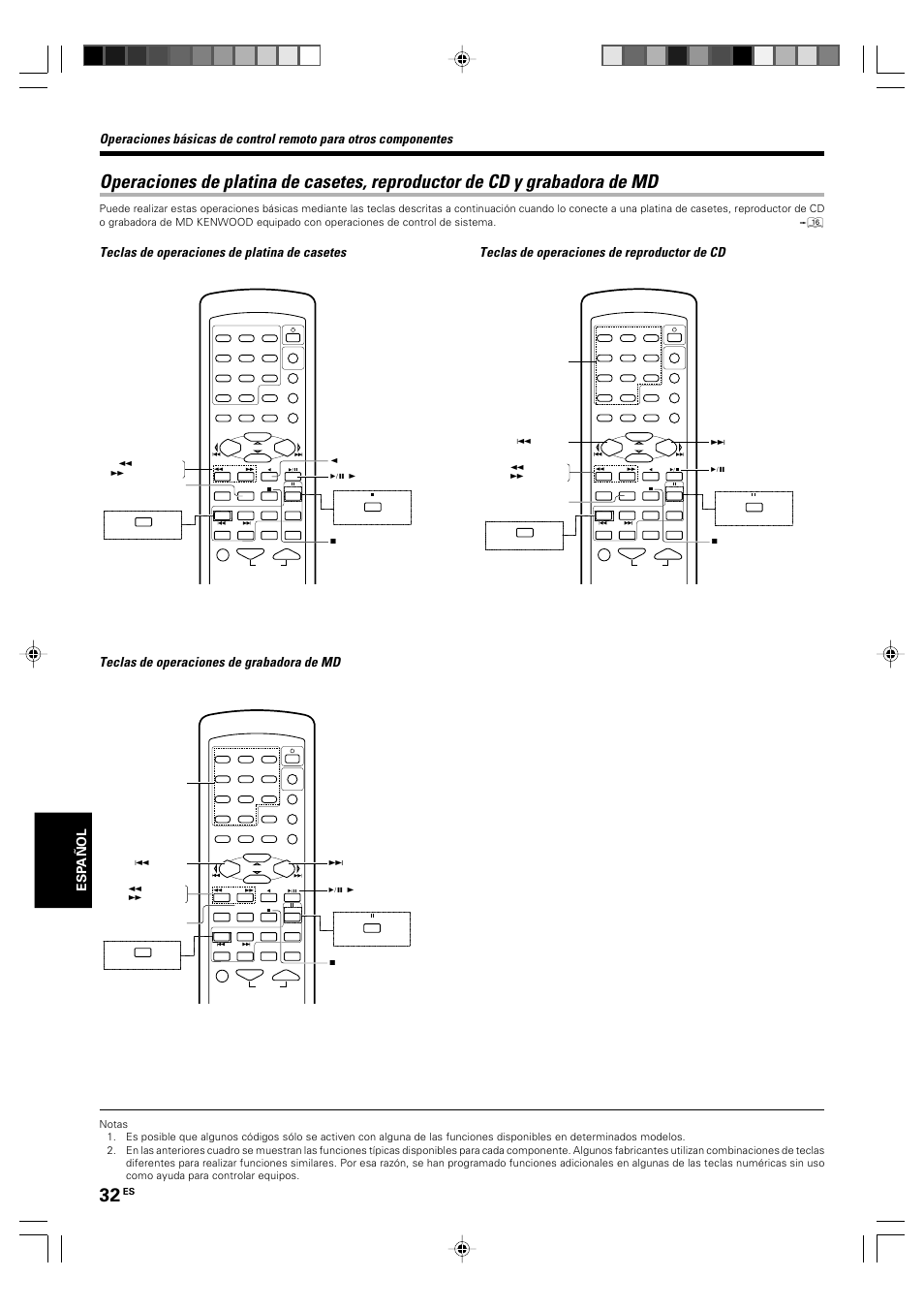 Esp añol | Kenwood KRF-V5570D User Manual | Page 176 / 180