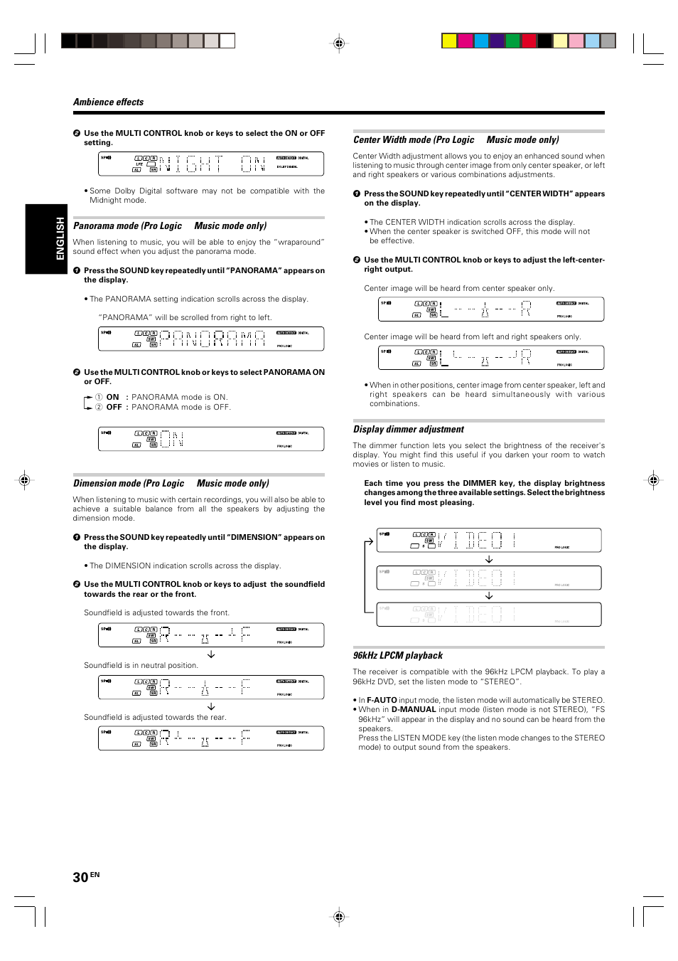 Kenwood KRF-V5570D User Manual | Page 30 / 180