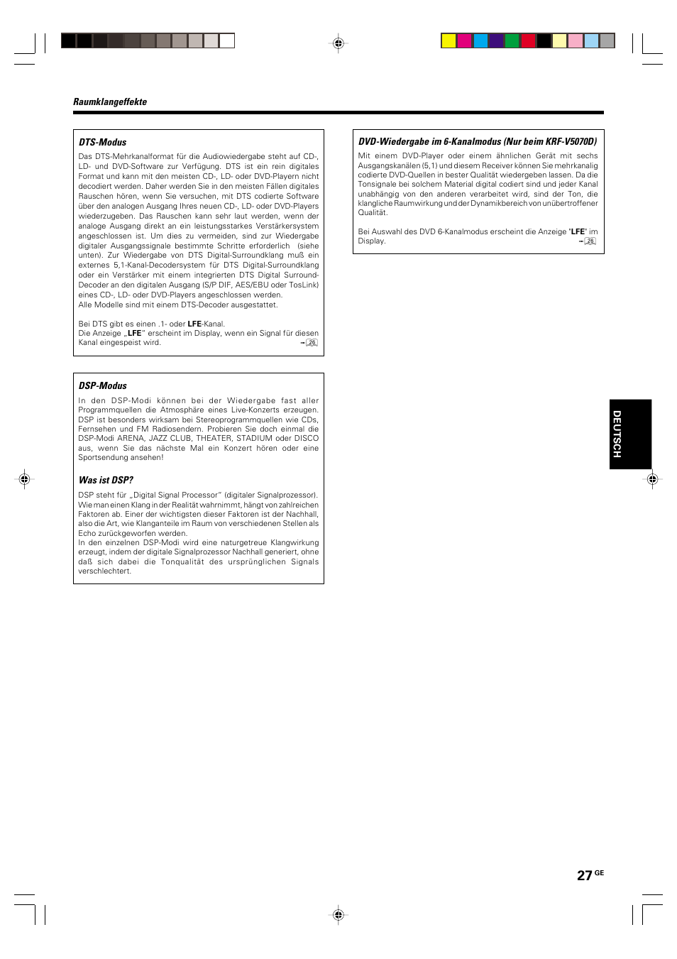 Kenwood KRF-V5570D User Manual | Page 99 / 180