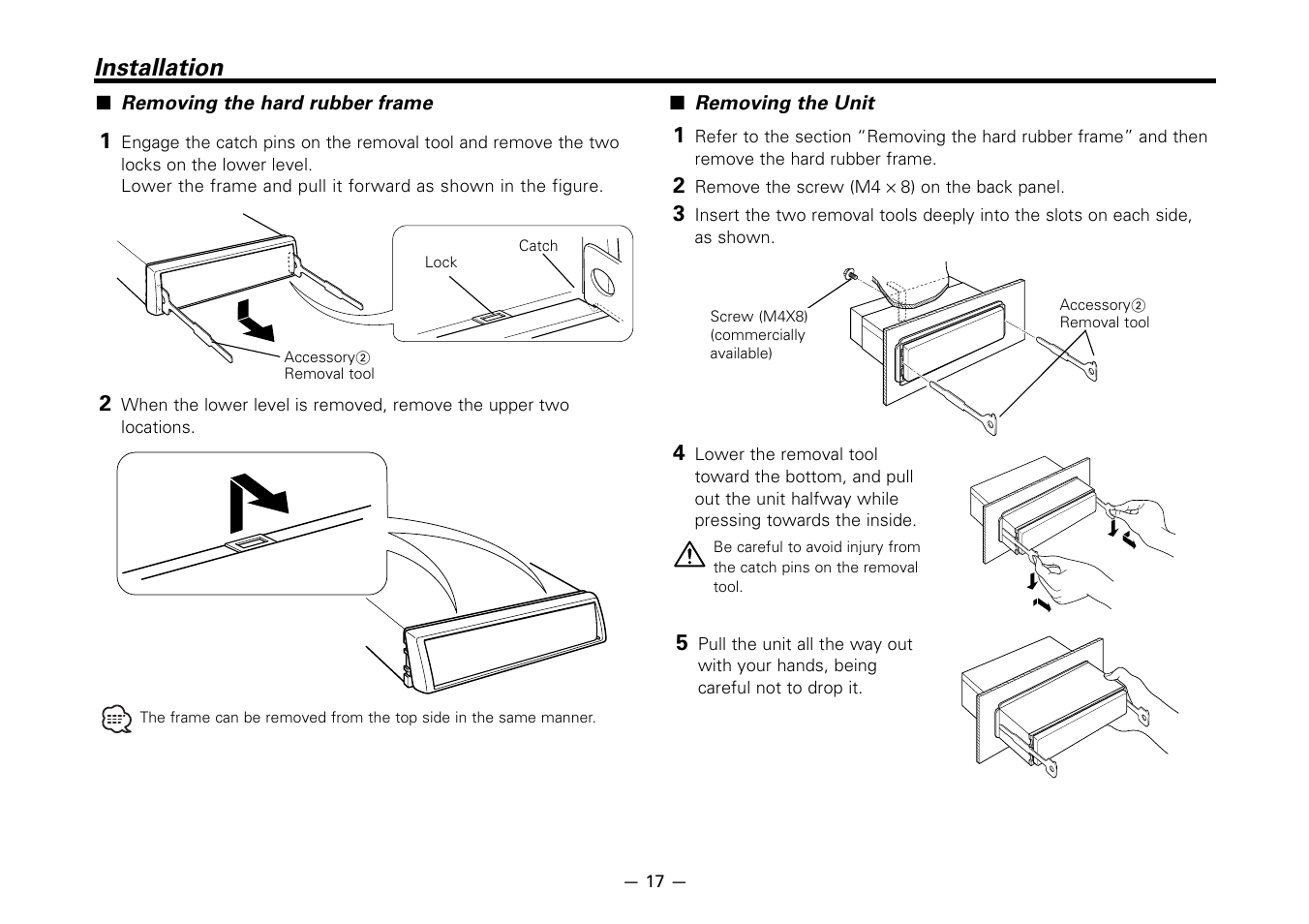 Installation | Kenwood KRC-266S User Manual | Page 17 / 21