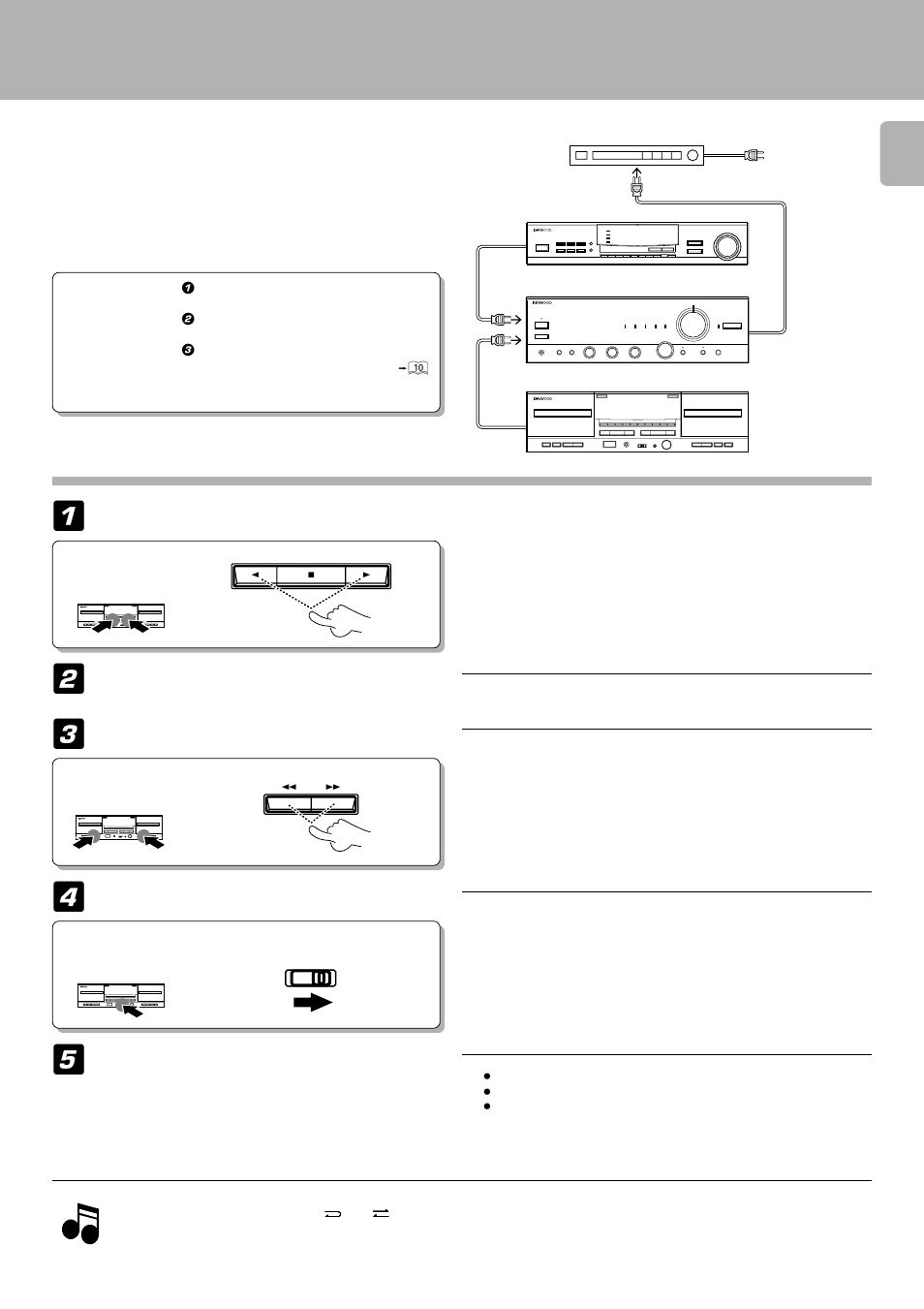 Timer operations, Timer playback of tape, Preparation | Kenwood KXF-W6010 User Manual | Page 23 / 28