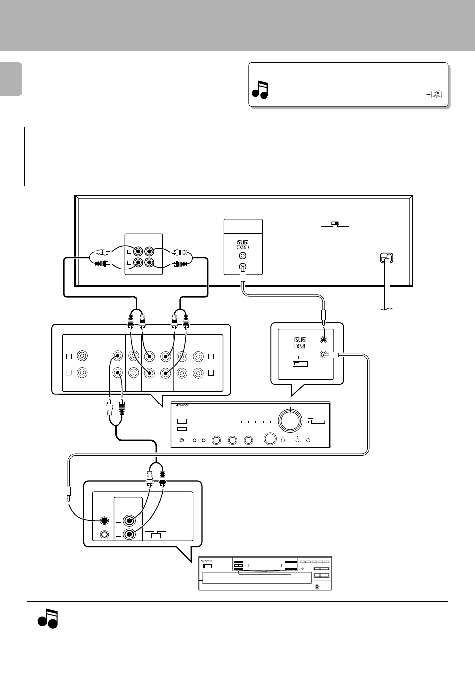 System connections, Malfunction of microcomputer, Cd player | Amplifier | Kenwood KXF-W6010 User Manual | Page 6 / 28