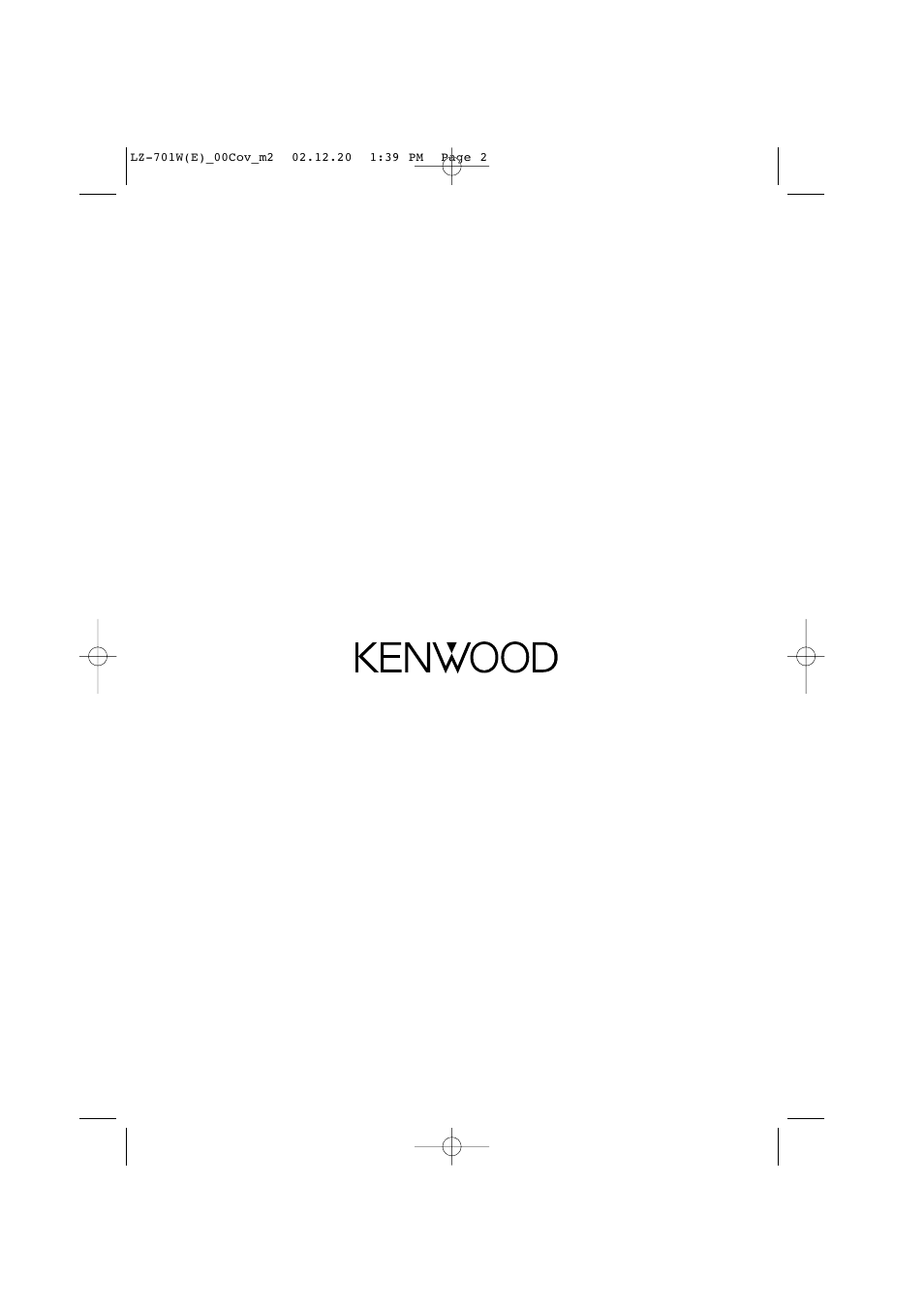 Kenwood LZ-701W User Manual | Page 18 / 18