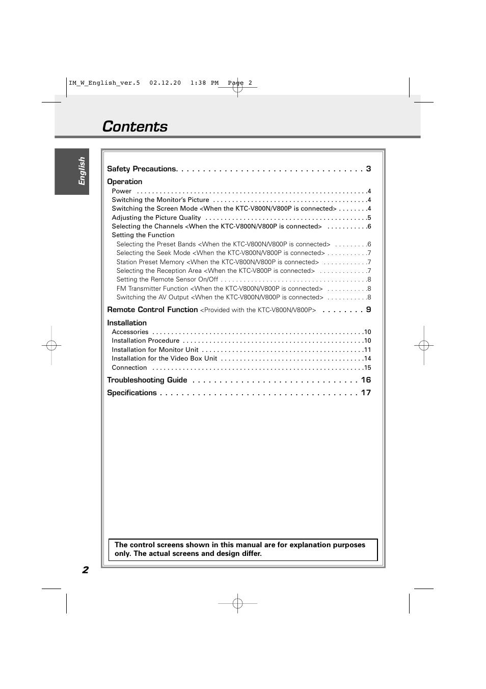Kenwood LZ-701W User Manual | Page 2 / 18