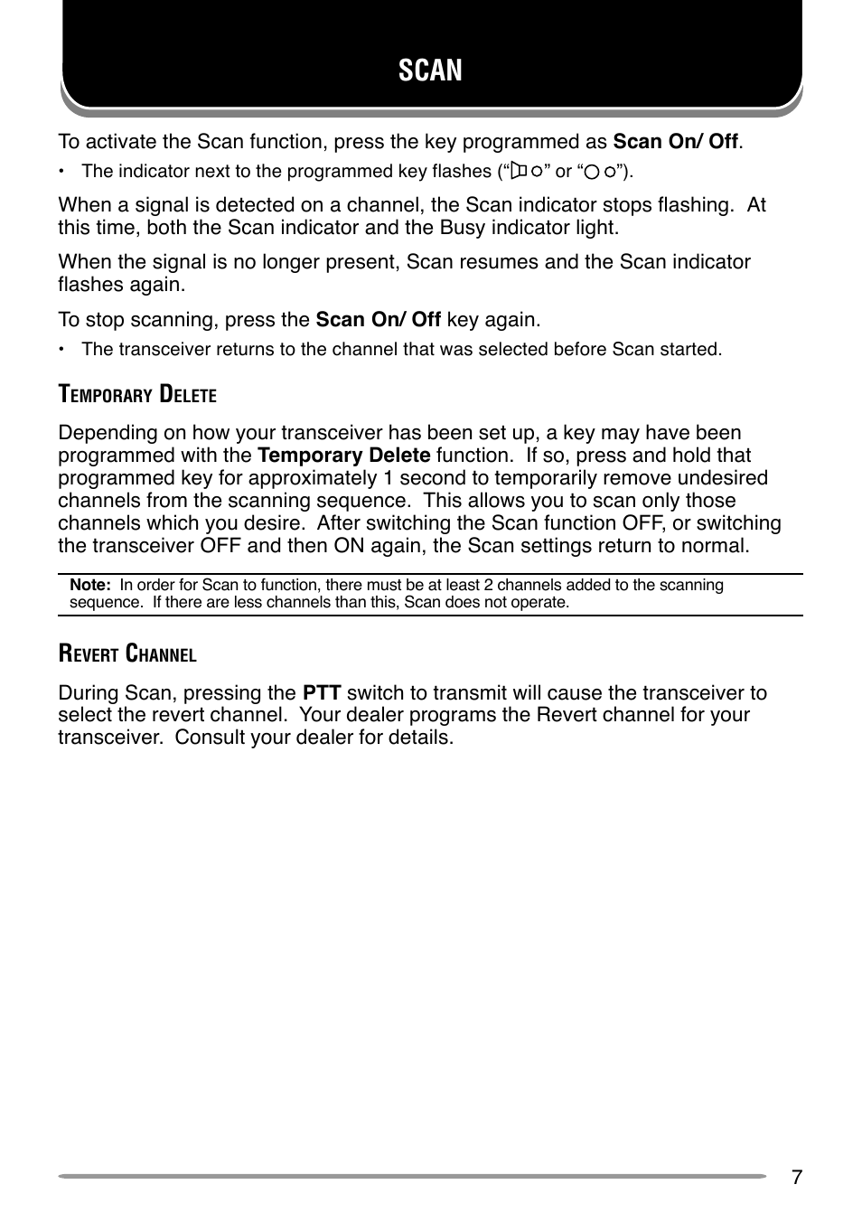 Scan | Kenwood FleetSync TK-8102H User Manual | Page 11 / 16