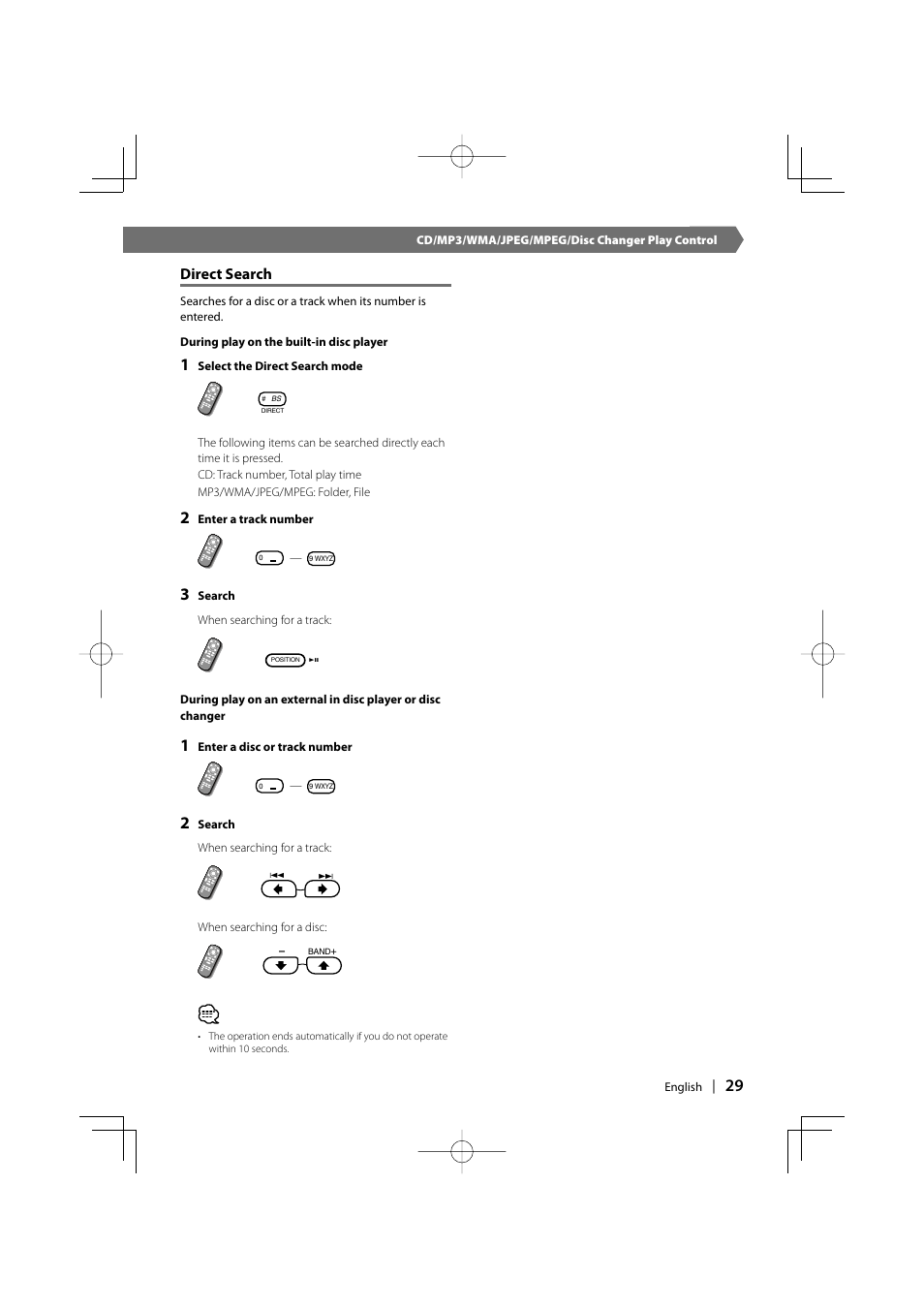 Direct search | Kenwood DDX6027 User Manual | Page 29 / 84