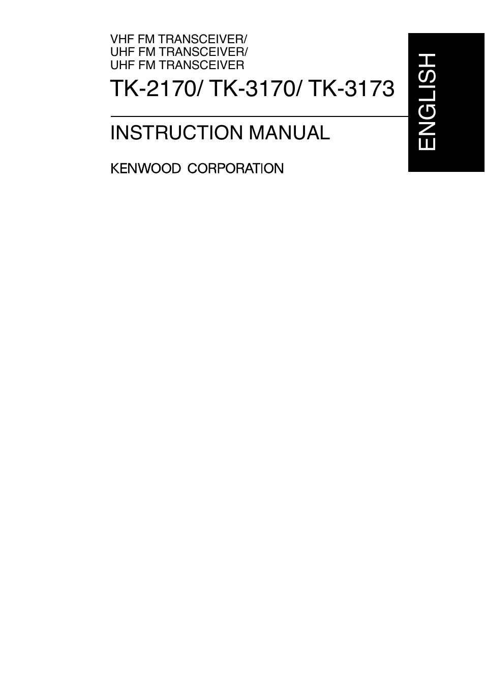 English | Kenwood TK-3173 User Manual | Page 2 / 51