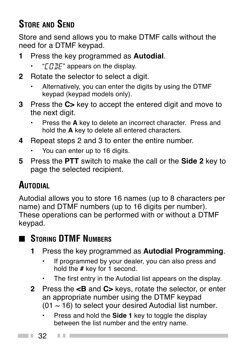 Dtmf n | Kenwood TK-3173 User Manual | Page 41 / 51