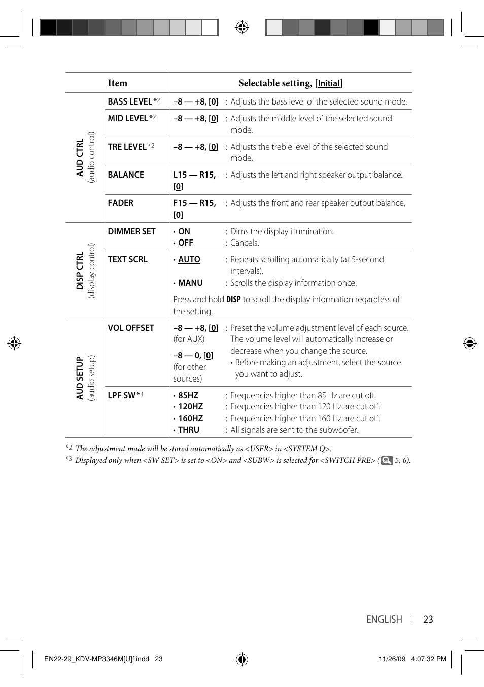 Kenwood KDV-MP3346 User Manual | Page 23 / 29