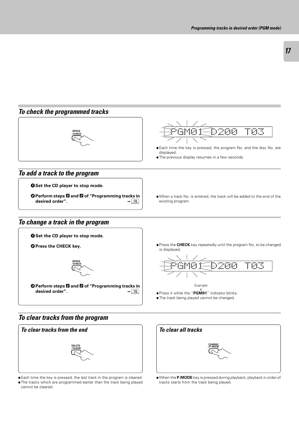 Kenwood CD-423M User Manual | Page 17 / 36