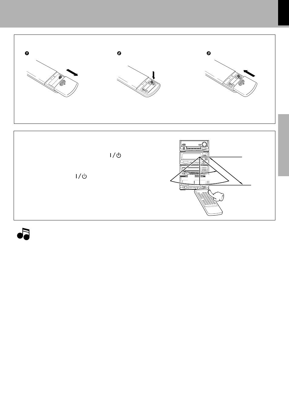 Operation of remote control unit, Operation loading batteries | Kenwood XD-6550 User Manual | Page 19 / 76