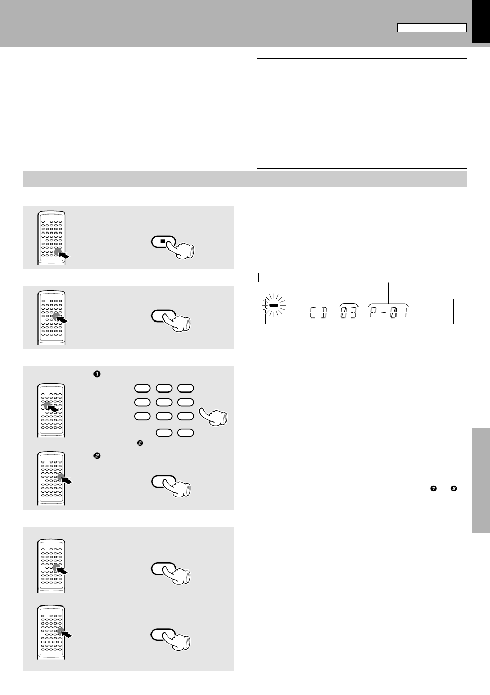 C d * ) 3 * p - ) : 1, Auto space function (remote control unit only) | Kenwood XD-6550 User Manual | Page 37 / 76