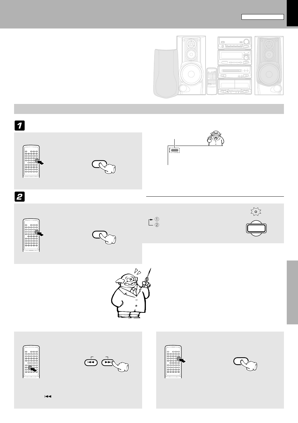 Listening to an unexpected title sequence, Random playback), Select the random mode | Confirm that the “pgm” indicator is not lit, Select the “cd” input | Kenwood XD-6550 User Manual | Page 39 / 76