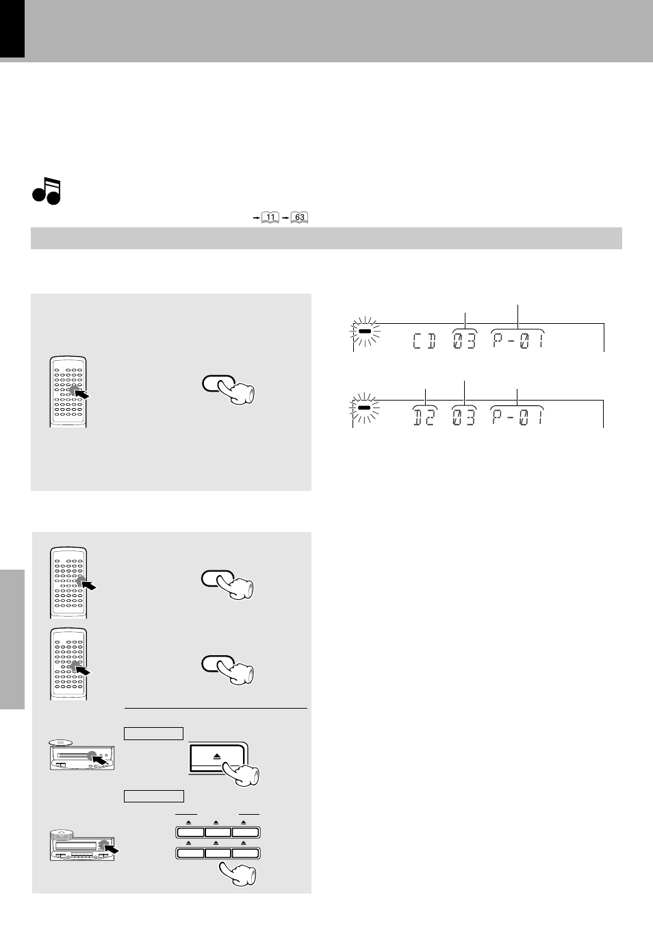 D 2 * ) 3 * p - ) : 1, C d * ) 3 * p - ) : 1, For xd-6000 | Convenient cd recording for xd-8550 | Kenwood XD-6550 User Manual | Page 56 / 76