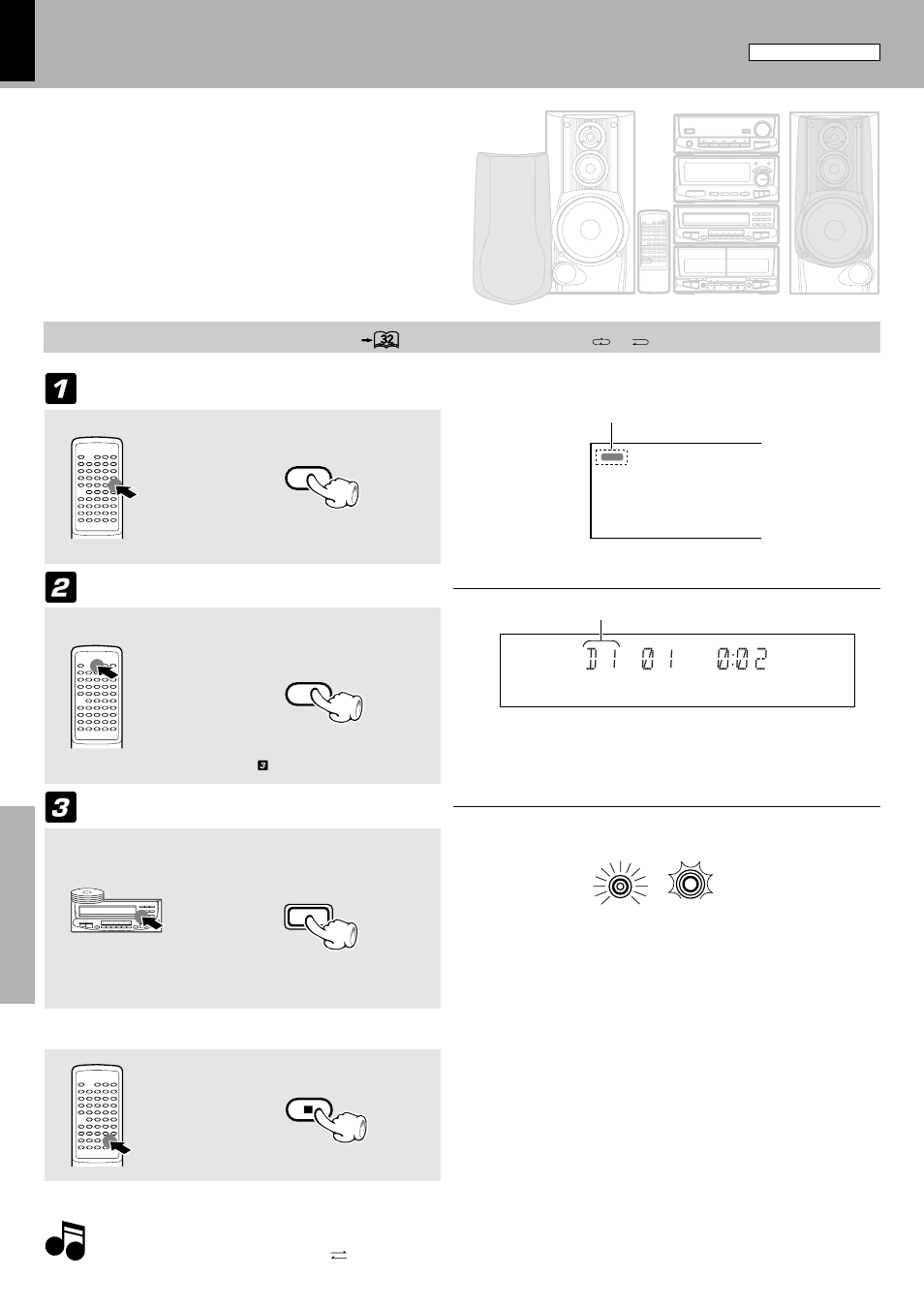 Twin recording (for xd-8550), Twin recording, D 1 * ) 1 * * ) ) : 2 | For xd-8550), Start edit recording. select the disc, Press so that the “pgm” indicator goes off, Recording preparations are required | Kenwood XD-6550 User Manual | Page 58 / 76