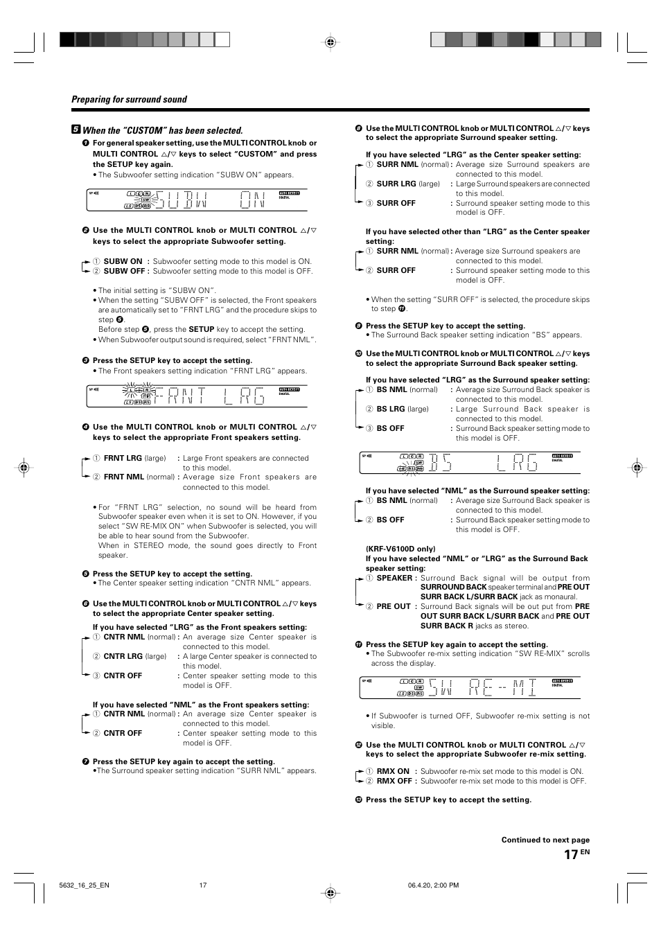 Kenwood B60-5632-00 00 MA (E User Manual | Page 17 / 36