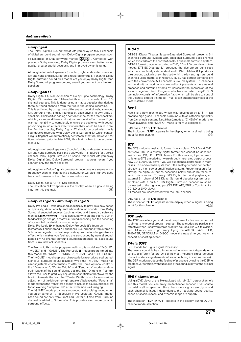 Kenwood B60-5632-00 00 MA (E User Manual | Page 27 / 36
