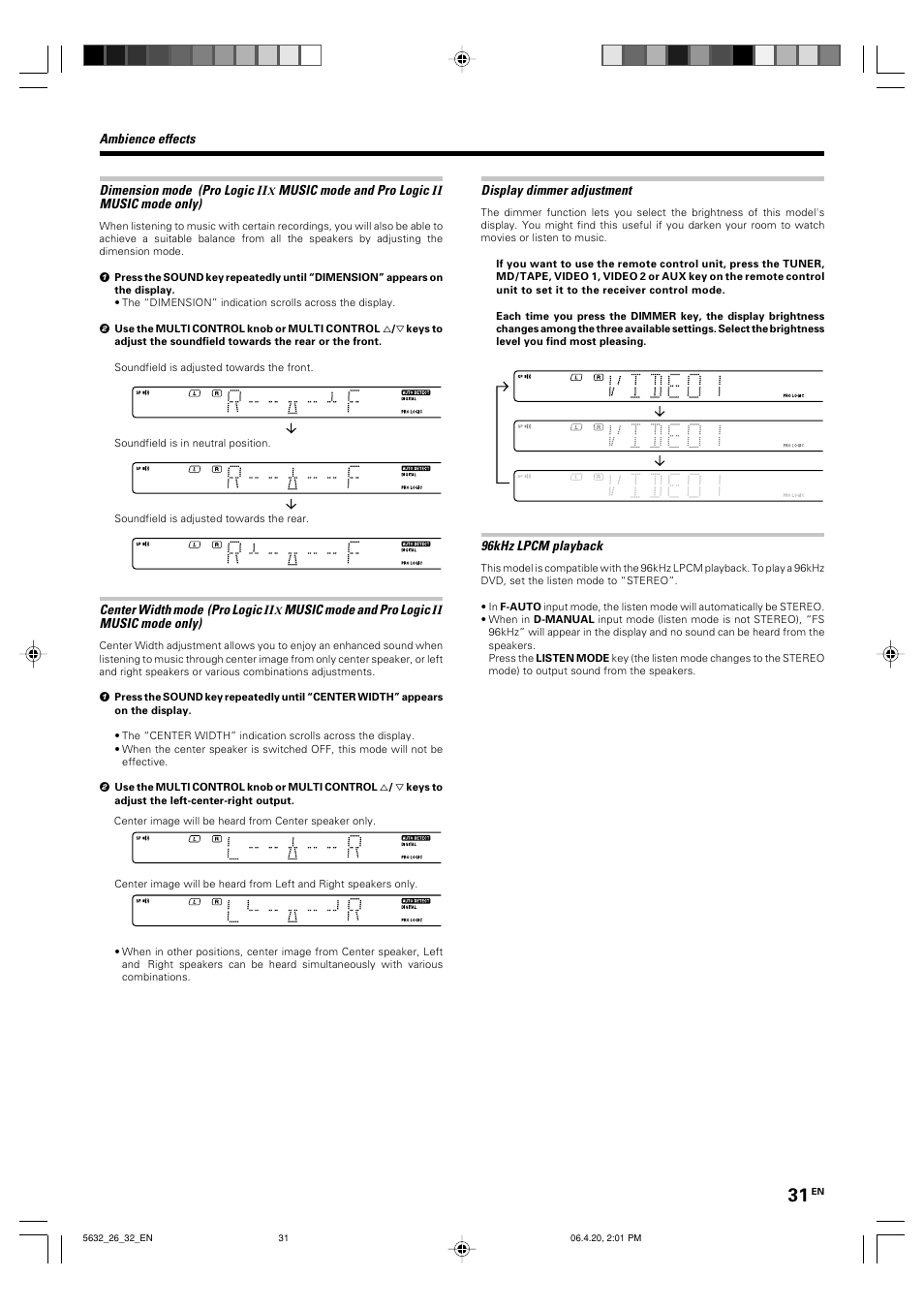 Kenwood B60-5632-00 00 MA (E User Manual | Page 31 / 36