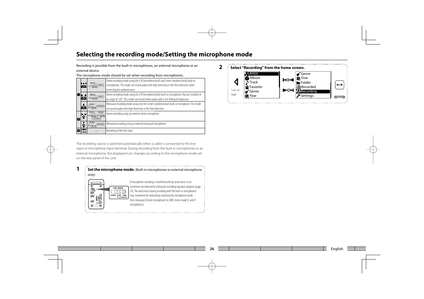 Kenwood HC MGR-A7 User Manual | Page 26 / 53
