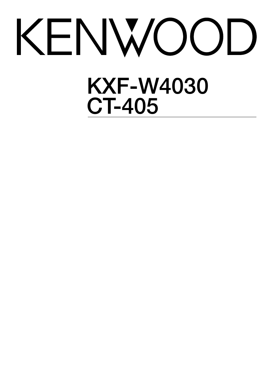 Kenwood CT-405 User Manual | 28 pages