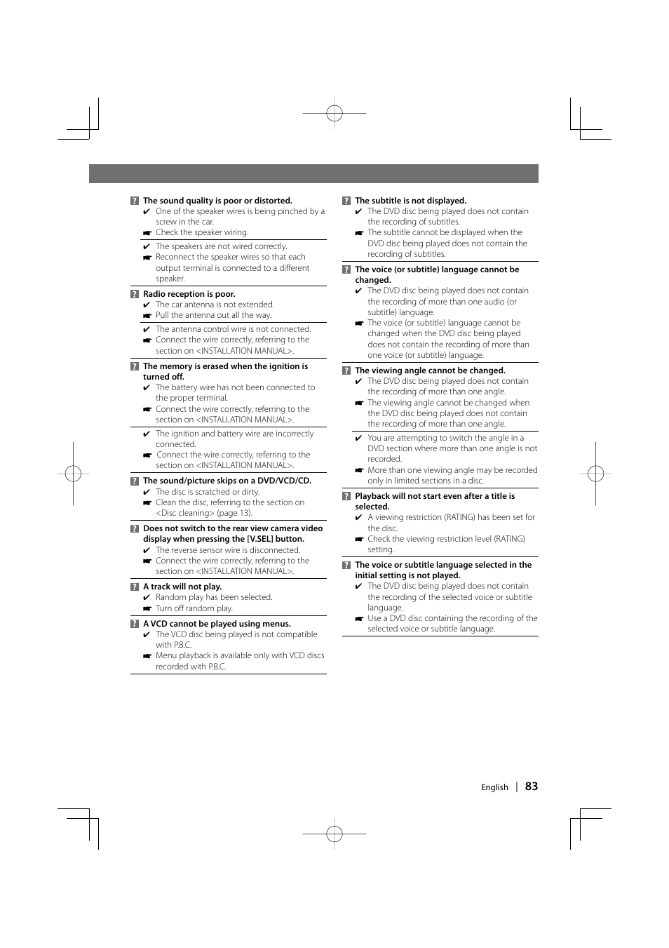 Kenwood DDX7017 DDX7047 User Manual | Page 83 / 88