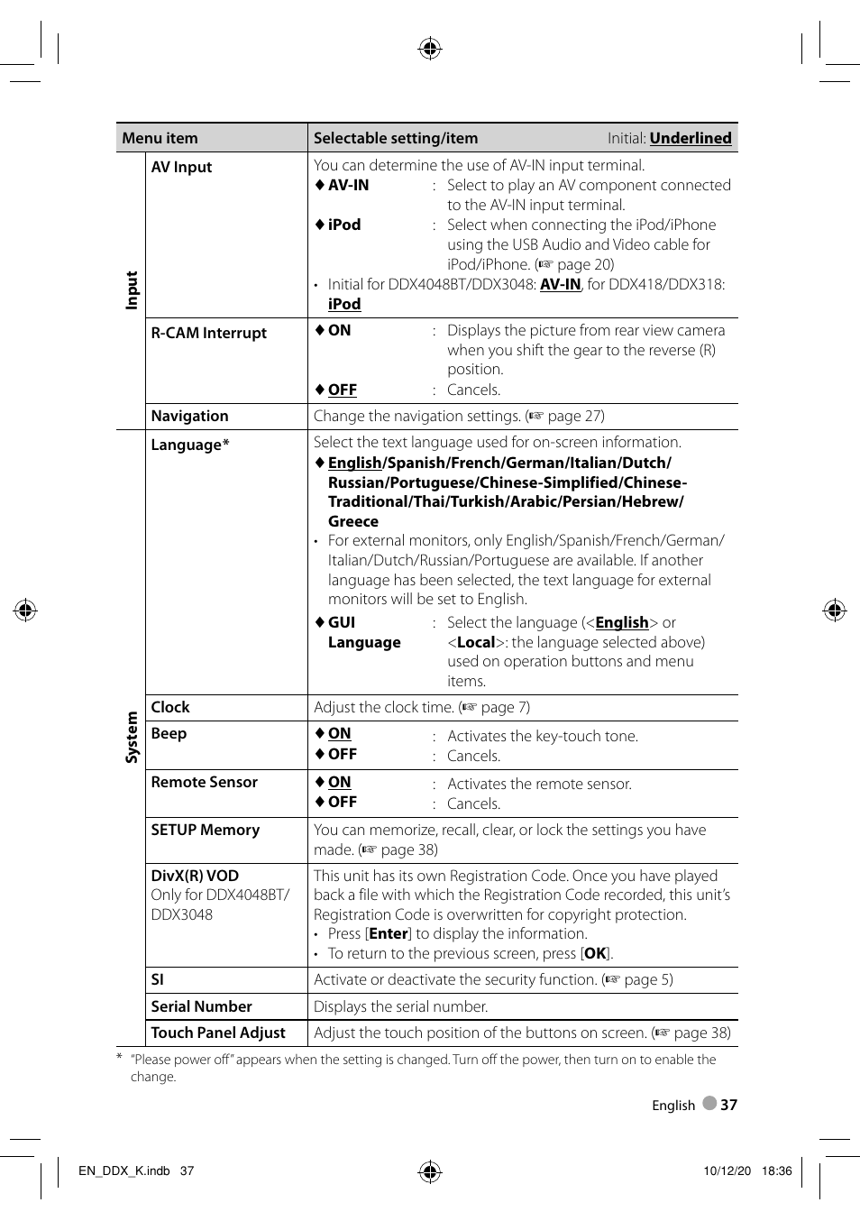 Kenwood DDX3048 User Manual | Page 37 / 64