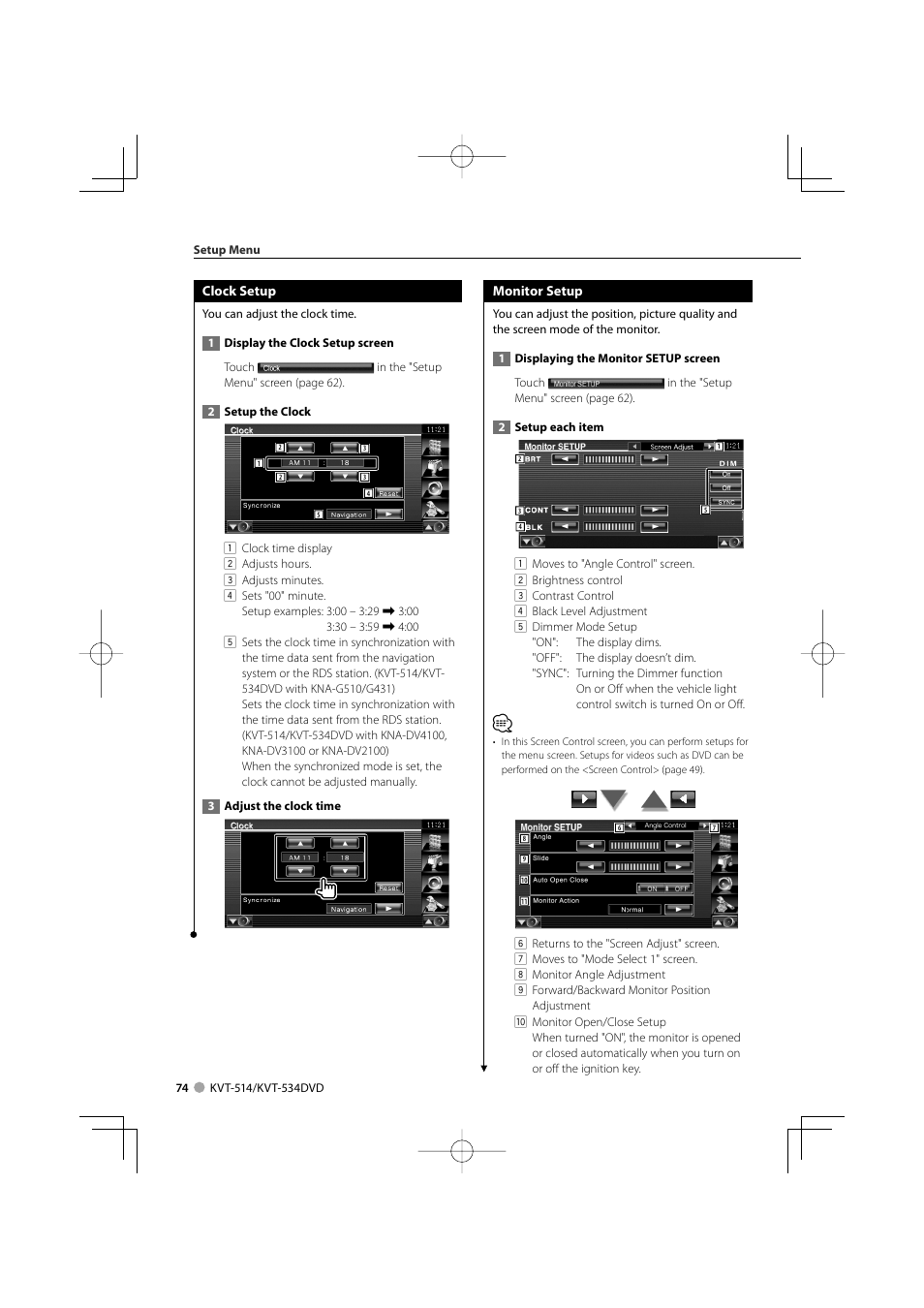 Kenwood KVT-534DVD User Manual | Page 74 / 104