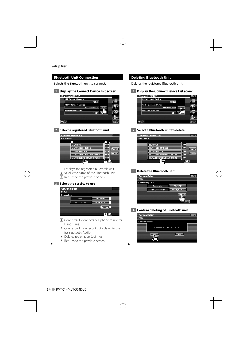 Kenwood KVT-534DVD User Manual | Page 84 / 104