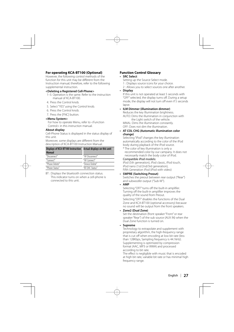 Kenwood DPX313 User Manual | Page 27 / 36