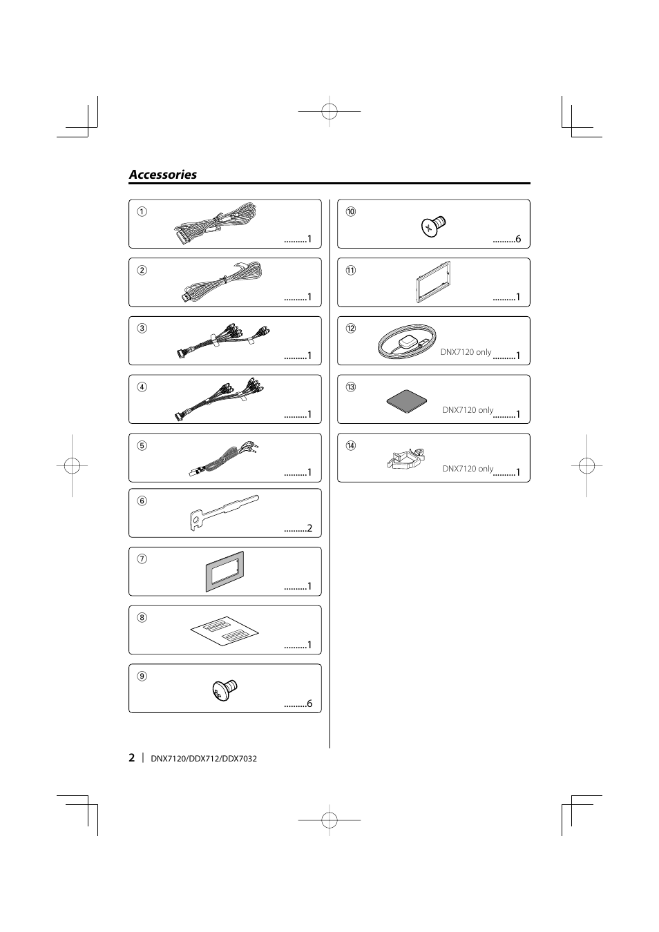 Kenwood DNX7120 User Manual | Page 2 / 32