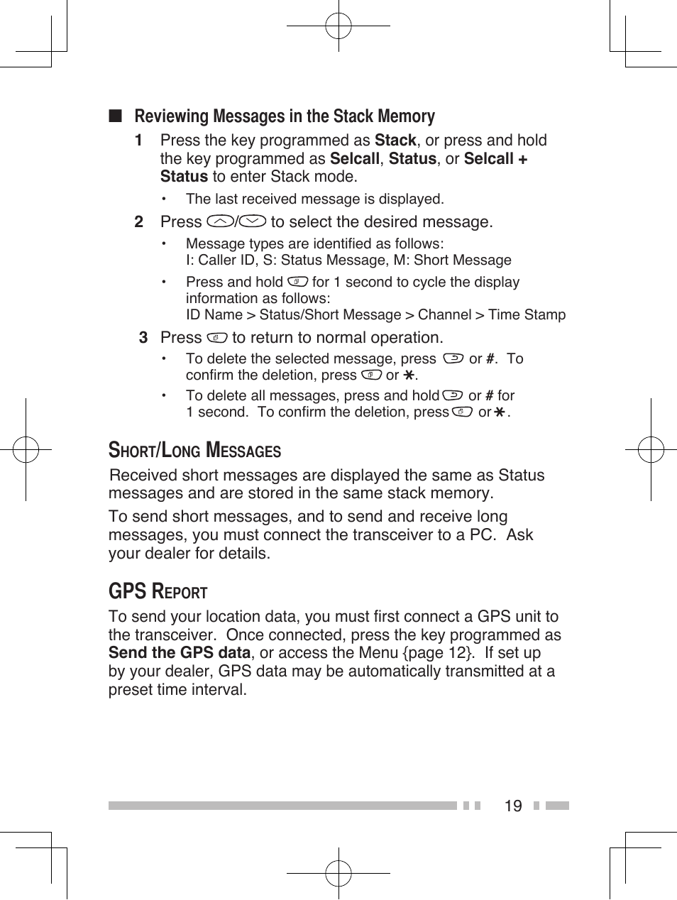 Gps r | Kenwood TK-5320 User Manual | Page 32 / 44