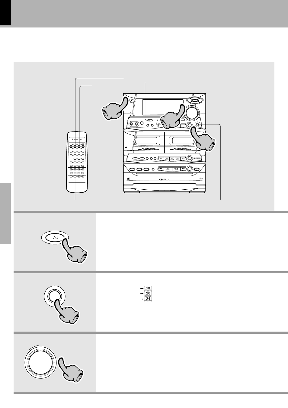 Let's put out some sound, Basic use method, Digital audio | Digital audio compact, Min. max, Tape, Broadcasts | Kenwood XD-500 User Manual | Page 16 / 60