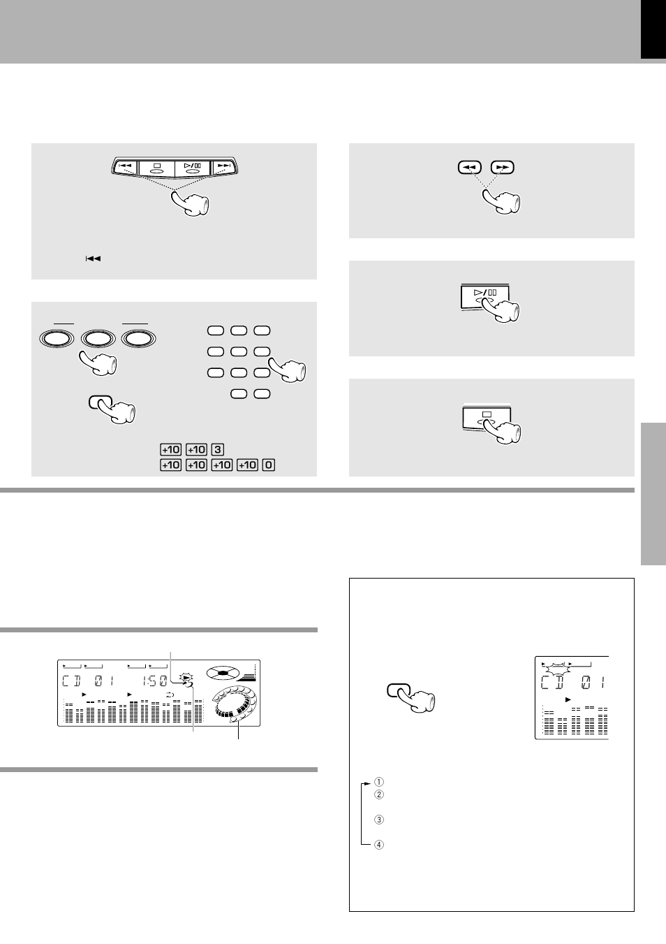 C d ) 1, Skipping tracks playback from desired track, Introduction scanning | C d ) 1 1 5 ), Let's put out some sound | Kenwood XD-500 User Manual | Page 19 / 60