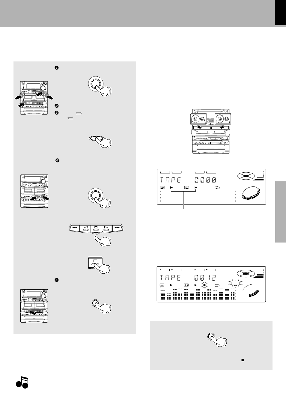 Copying tape, Tape dubbing) | Kenwood XD-500 User Manual | Page 29 / 60