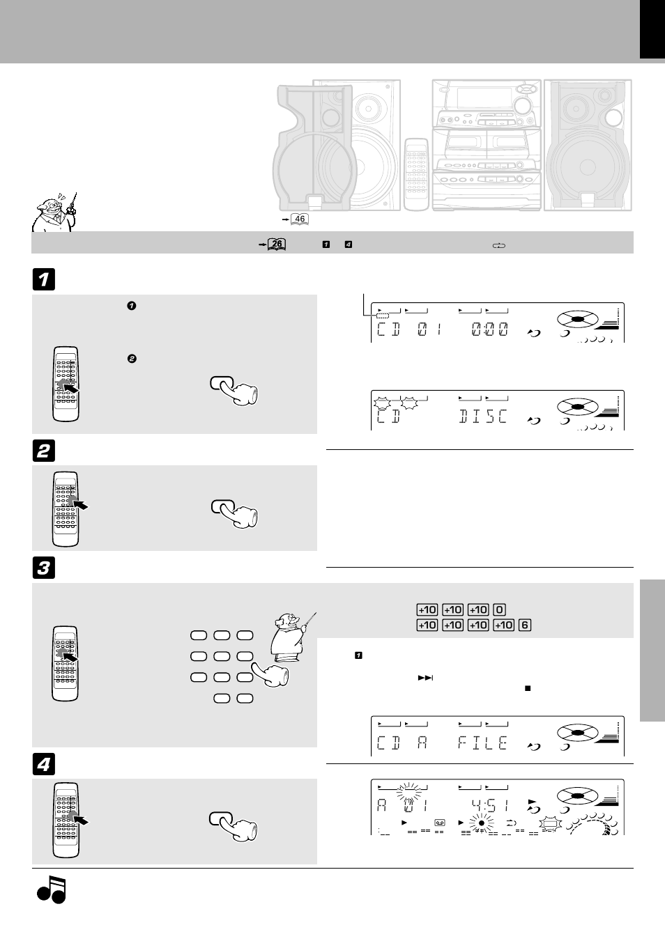 C d ) 1 ) ) ), A ) 1 4:51, Time edit recording) | Select the “edit” mode, Start edit recording, Recording preparations are required, 1 confirm that the “pgm” indicator is not lit, 2 press the edit key | Kenwood XD-500 User Manual | Page 41 / 60