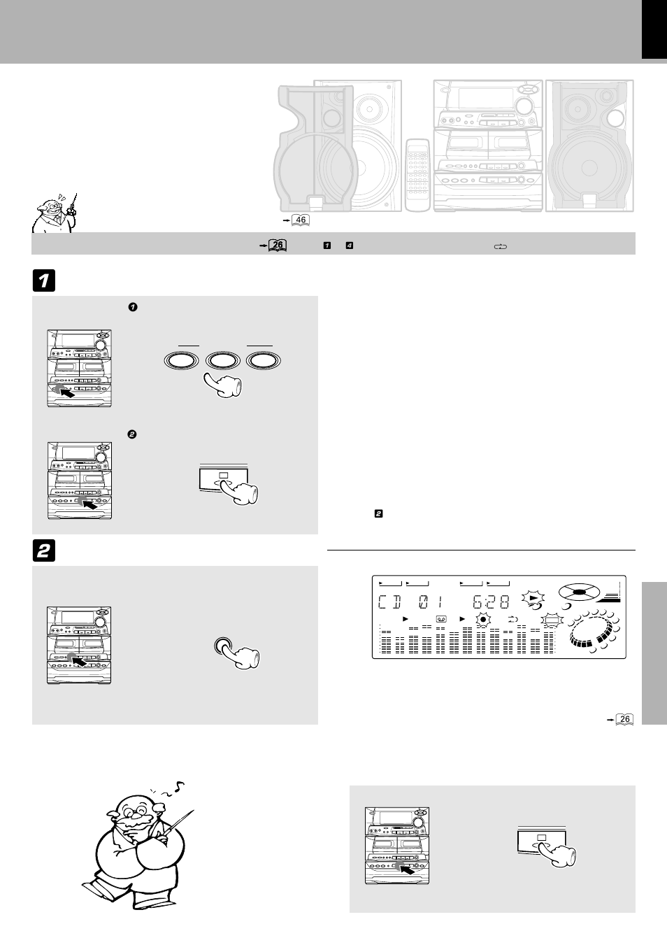 One-touch recording of an entire cd, C d ) 1 6 2 8, One touch edit.....recording of all titles) | Press the o.t.e. key. select the disc, Recording preparations are required | Kenwood XD-500 User Manual | Page 43 / 60