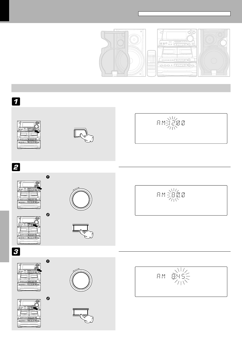 Clock adjustment, Ensure that the power is off | Kenwood XD-500 User Manual | Page 50 / 60