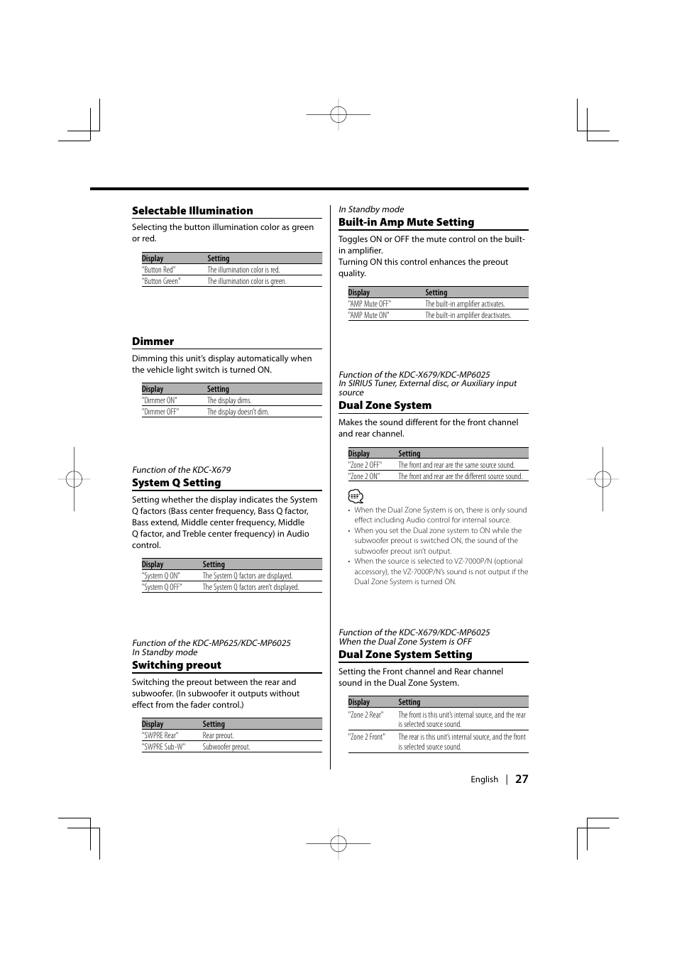 Kenwood KDC-MP6025 User Manual | Page 27 / 40