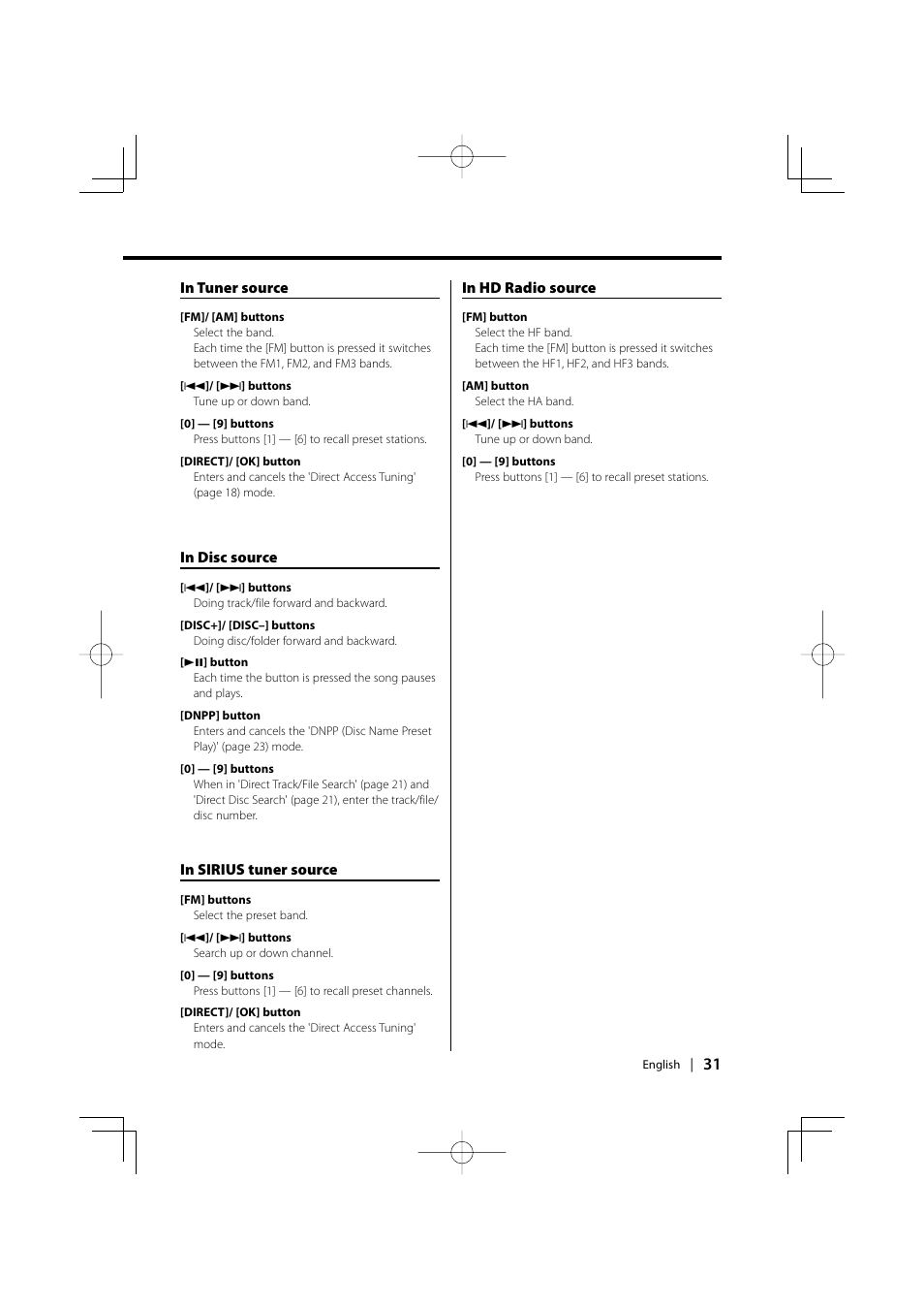 Kenwood KDC-MP6025 User Manual | Page 31 / 40