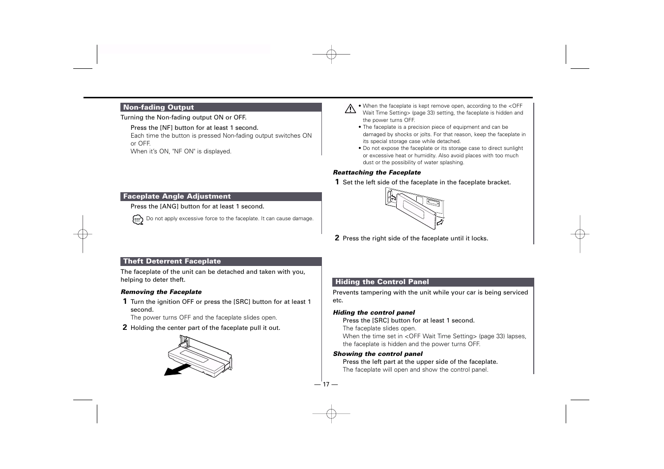 Kenwood KDC-MP919 User Manual | Page 17 / 47