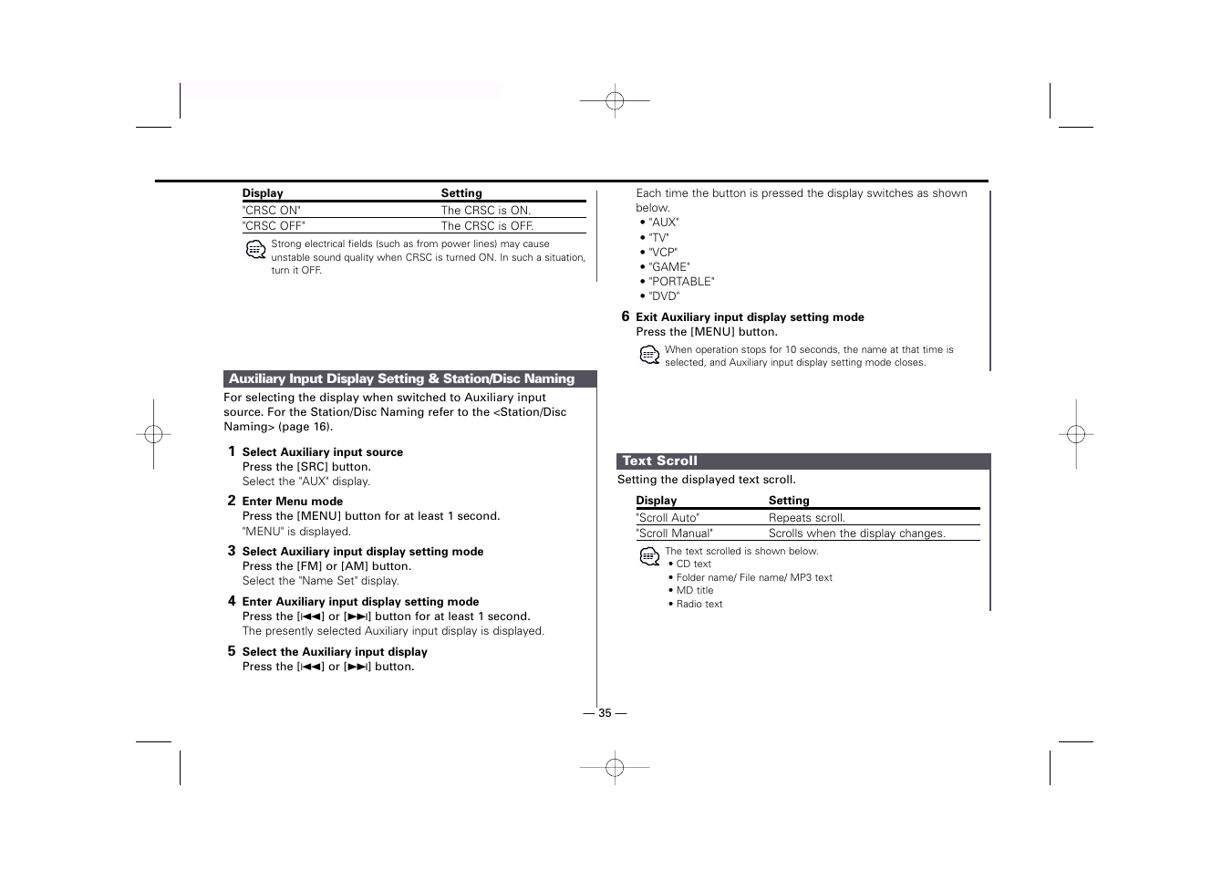 Kenwood KDC-MP919 User Manual | Page 35 / 47