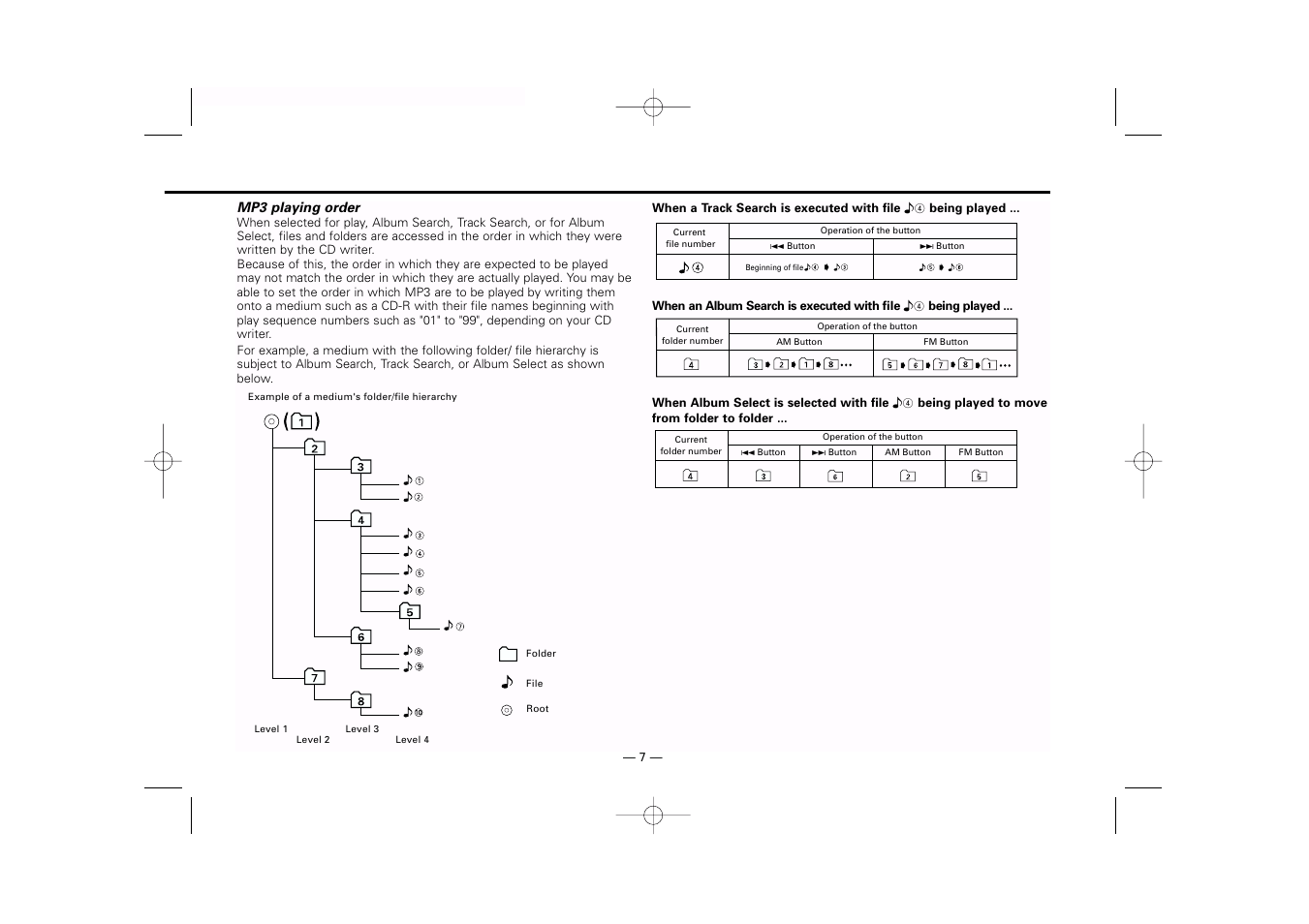 Kenwood KDC-MP919 User Manual | Page 7 / 47
